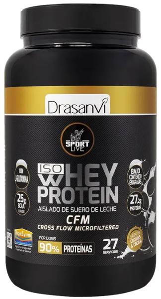 Drasanvi Sport Live Whey Protein Aislado Cookies y Cream 800 gr