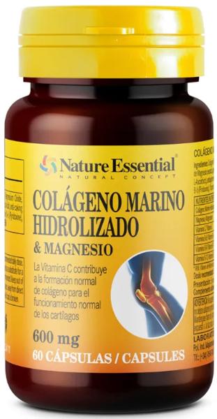 Nature Essential Colágeno Marino + Magnesio 600mg 60 Cápsulas