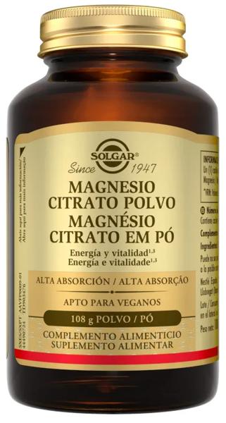 Solgar Magnesio Citrato Polvo 108 gr