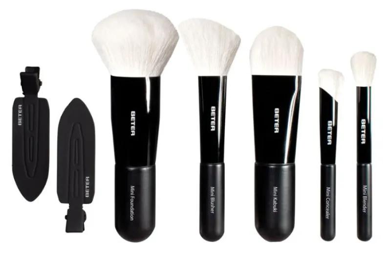 beter kit de viaje minibrochas de maquillaje