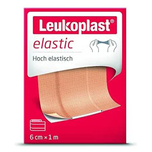 Leukoplast Elastic Pansement Adhésif Hautement Elastique 6cm x 1m 2