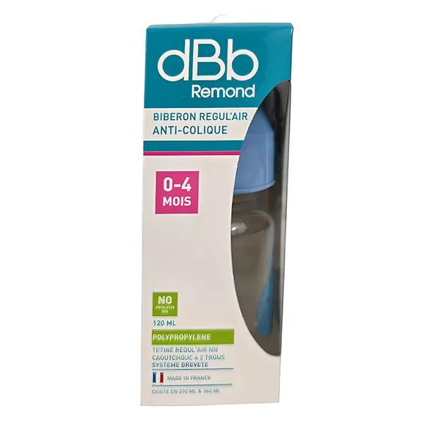 Biberon en polypropylène Tétine en caoutchouc de 0 à 6 mois Coloris Ciel 120 ml
