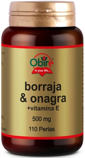 Obire Borraja, Onagra y Vitamina E 500 mg 110 Perlas