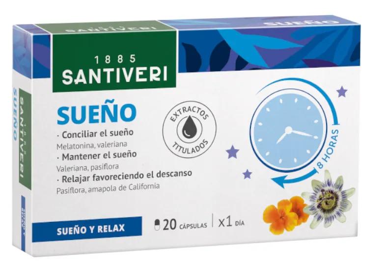 Santiveri Sueño (Melatonina, Pasiflora Y Valeriana) 20 Cápsulas - Imagen 3
