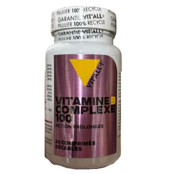 VITAMINES B COMPLEXE 100 Action Prolongée 30 comprimés sécables 2