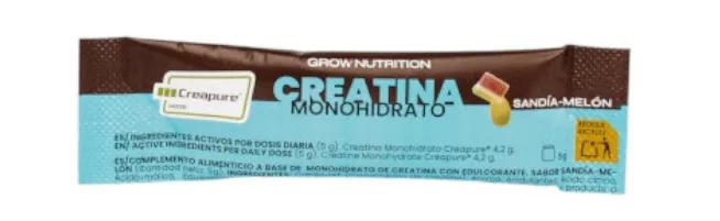 Grow Nutrition Creatina Monohidrato Creapure Sandía Melón 10 Sticks