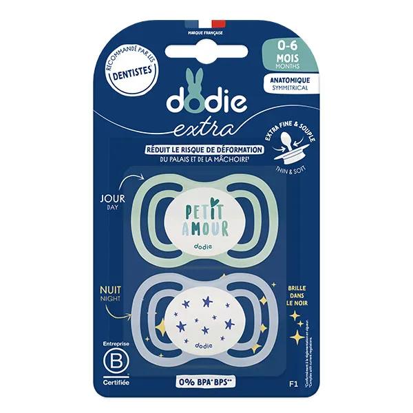 Sucette Anatomique 0 à 6 mois F1 Extra fine Jour/Nuit X2 coloris aléatoire 3