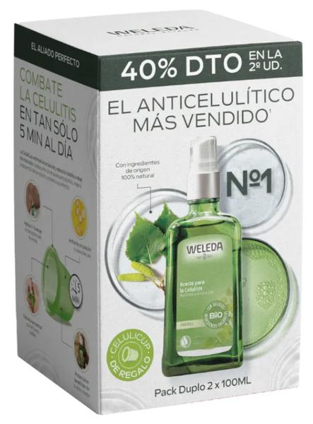 Weleda Tratamiento Anticelulítico Aceite Abedul 2X100 Ml