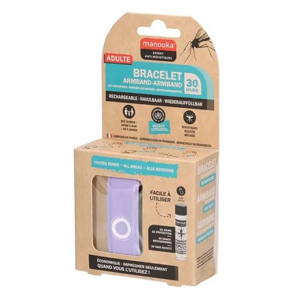 Bracelet Anti moustique adulte Coloris Mauve 2