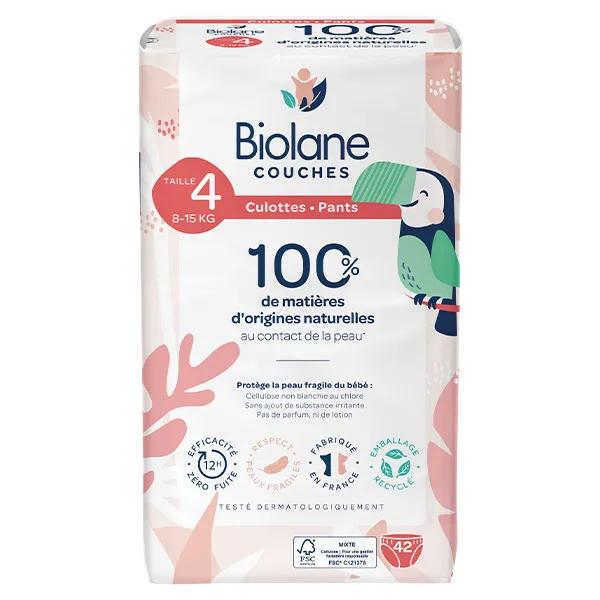 Couches Culottes Naturelles Taille 4 Protection 12H Zéro fuite 42 unités 5