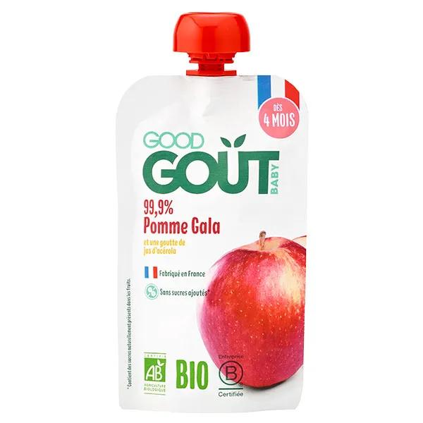 Gourde Compote de Fruits Pomme Gala Bio +4m Bio 120g 3