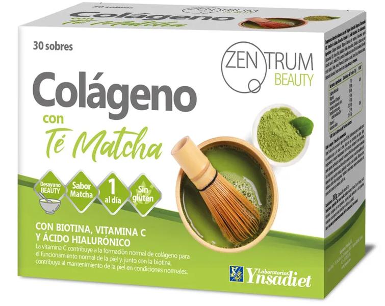 Ynsadiet Zentrum Colágeno con Té Matcha 30 Sobres