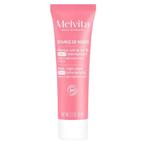 Source de Roses Masque de nuit Hydra-Repulpant 2en1 50ml 3