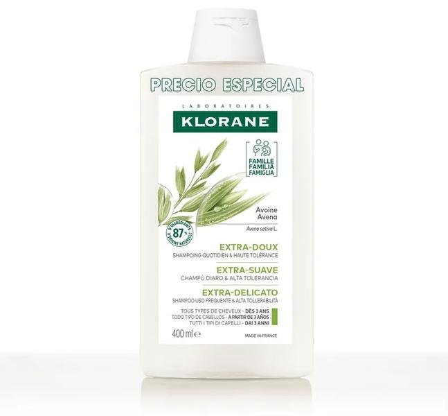 Klorane Leche Avena Champú Suave 400 Ml - Imagen 3