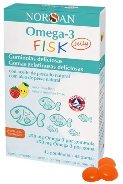 NORSAN Omega-3 FISK Jelly 45 Gominolas
