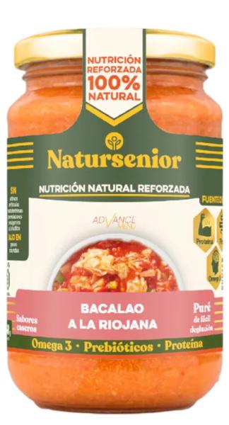Natursenior Puré Bacalao a la Riojana Omega-3 Proteína 340 gr