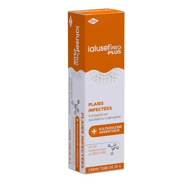 IalusetPro Plus Crème 2en1 Antibactérienne Cicatrisante Plaies Infectées 25g 3