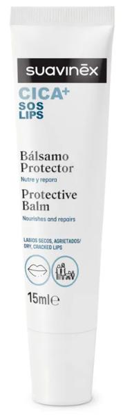 Suavinex CICA+ SOS Bálsamo Labial Reparador Pantenol + Ceramidas +0m 15 ml