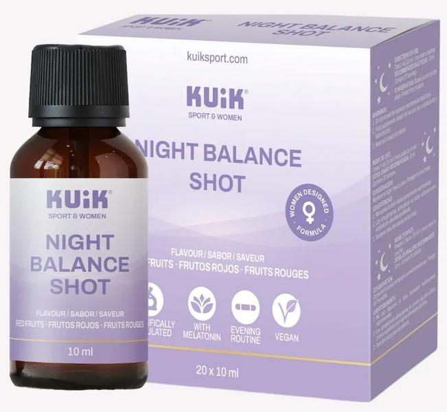 kuik night balance melatonina y magnesio viales 20x10 ml