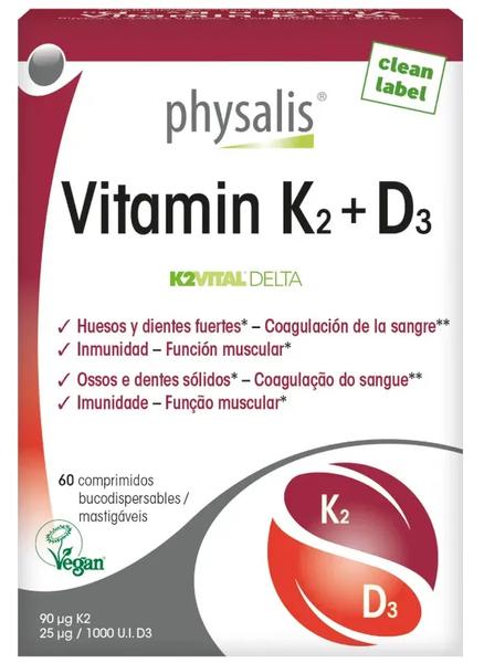 Physalis Vitamin K2 + D3 Bio Vegan 60 Caps - Imagen 2