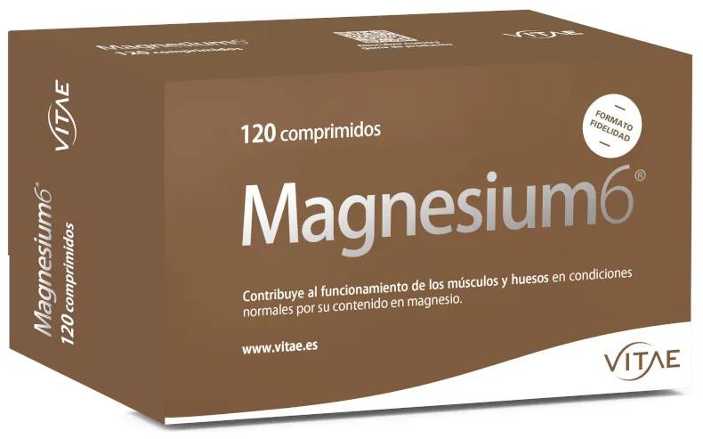 Vitae Magnesium6, 6 Sales de Magnesio, B6 y Taurina 120 Comprimidos