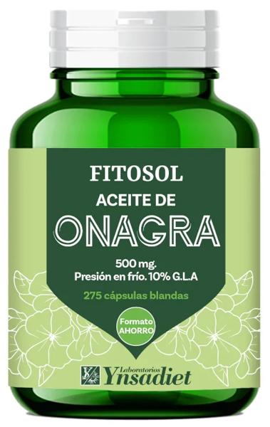 Ynsadiet Fitosol Aceite de Onagra 500mg 275 Cápsulas Blandas