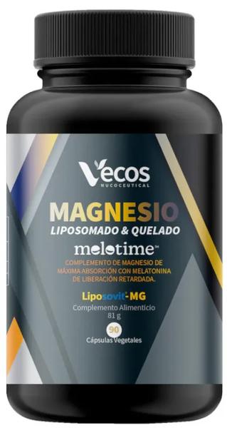 Vecos Nucoceutical Vecos Magnesio Liposomado Y Quelado Melotime 90 Vegcaps