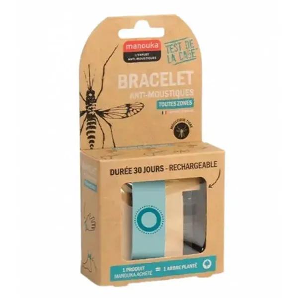 bracelet anti-moustique adulte coloris bleu lagon 2