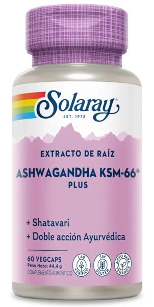 Solaray KSM-66 Plus Ashwagandha 60 Cápsulas