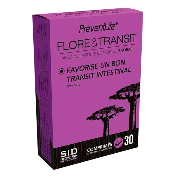 PreventLife Flore & Transit 30 comprimés 2