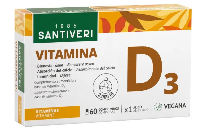 Santiveri Vitamina D3 60 Comprimidos