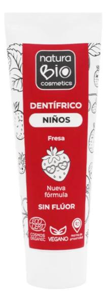 Naturabio Cosmetics Dentífrico Niños Fresa 75 Ml