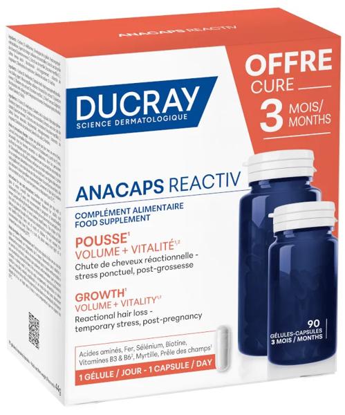 Ducray Anacaps Reactiv Anticaída Reaccional 90 Cápsulas