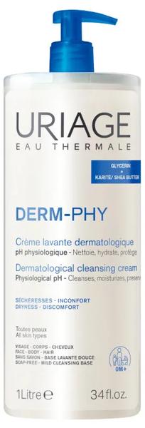 Uriage Derm-Phy Dermatological Cleansing Cream Crema De Ducha Hidratante 1000 Ml - Imagen 3