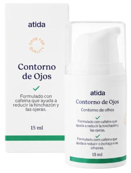 Atida Crema Contorno De Ojos Iluminador Bolsas Y Ojeras 15 Ml