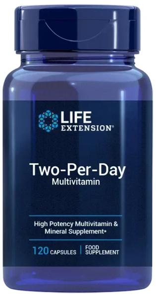 Life Extension Two-Per-Day Multivitamínico 120 Cápsulas