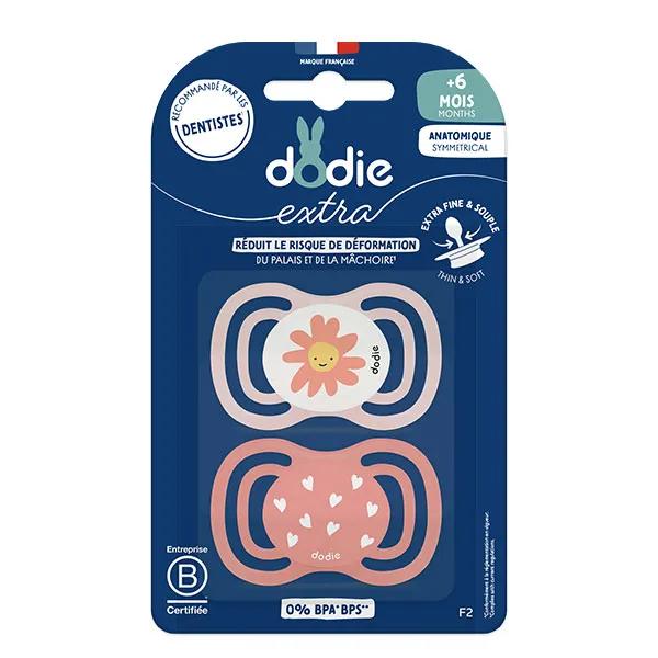 Sucette Anatomique +6 mois F2 Extra fine Coloris Rose X2 3