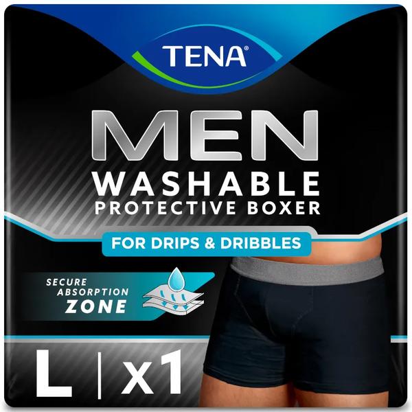 Tena Negro Men Boxer Lavable Talla L Incontinencia 1 Ud