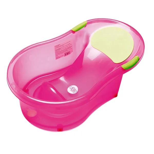 Baignoire bébé 0 à 6 mois Transat intégré Bouchon vidange Coloris Rose