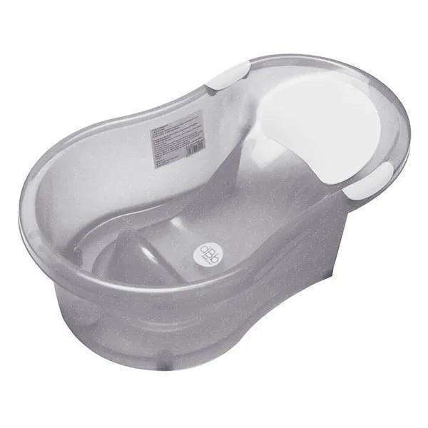 Baignoire bébé 0 à 6 mois Transat intégré Bouchon vidange Coloris Grise