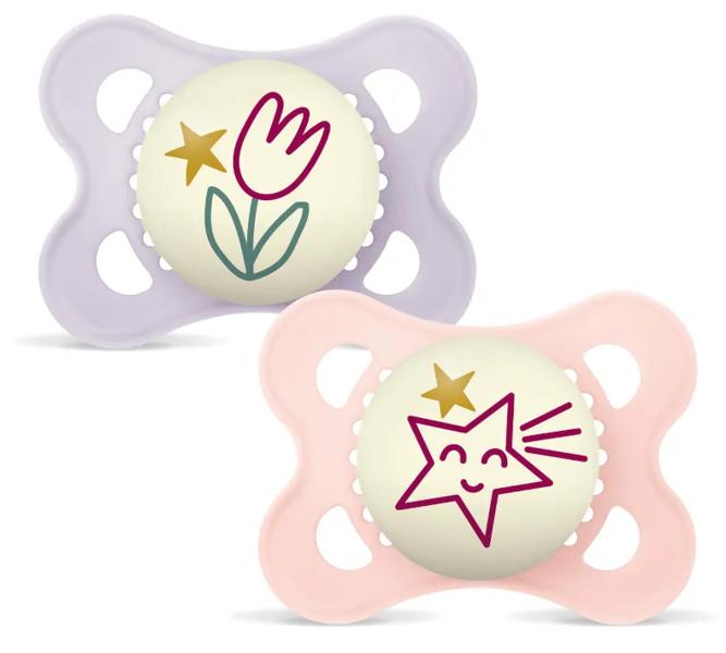 Mam Rosa Chupete Original Night Mate 2-6M 2 Uds