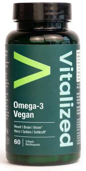 Vitalized Vegan Omega 3 60 Cápsulas Blandas