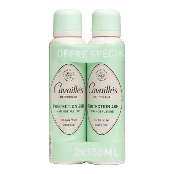 Déodorant Dermato 48h Spray Amande Fleurie 150ml x2 3