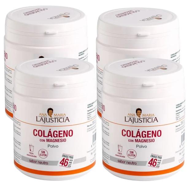Ana Maria Lajusticia Colágeno con Magnesio Polvo 4x350 gr