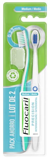 Fluocaril Cepillo De Dientes Precisión Interdental Medio 0,23 Mm 2 Uds