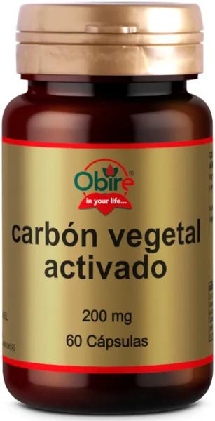 Obire Carbón Vegetal Activado 300 Mg 60 Cápsulas