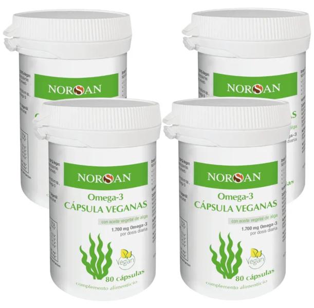 NORSAN Omega-3 VEGAN 4x80 Cápsulas