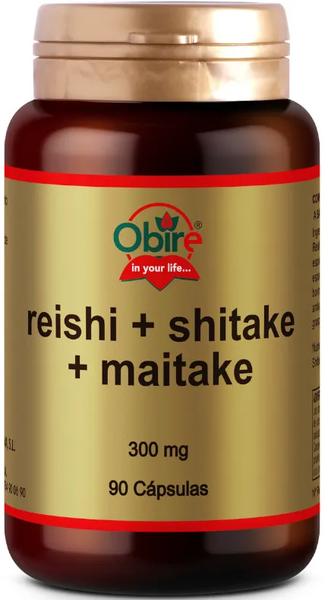 Obire 5 X Reishi, Shitake, Maitake 90 Caps - Imagen 2