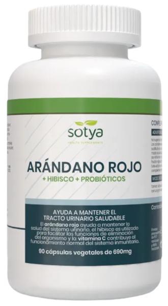 Sotya Arándano Rojo Concentrado + Hibisco + Probióticos 690mg 90 Cápsulas