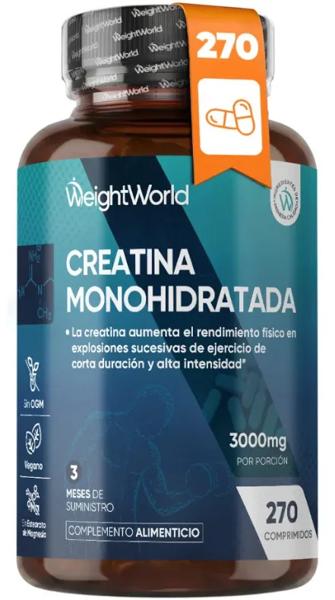 WeightWorld Creatina Monohidratada 3000mg 270 Comprimidos